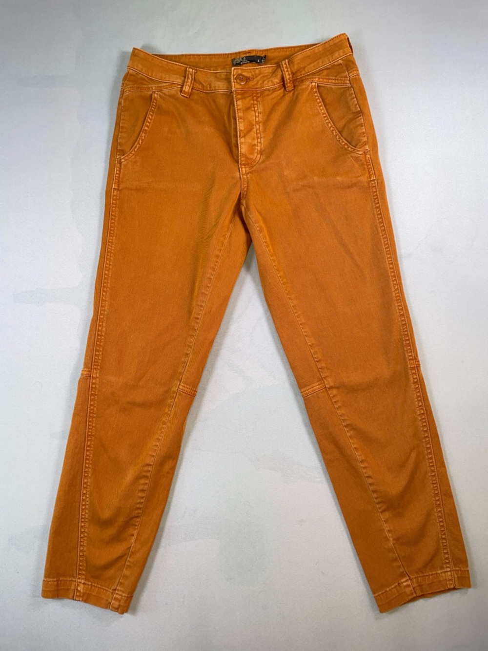 prAna Hannah Straight Leg Button Fly Burnt Orange Pants Size 4 Hiking Outdoor